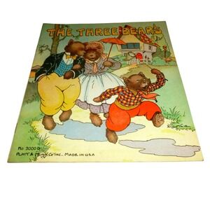 Vintage The Three Bears Book No 3000‎ G Platt & Munk Eulalie Illustrator 1930s